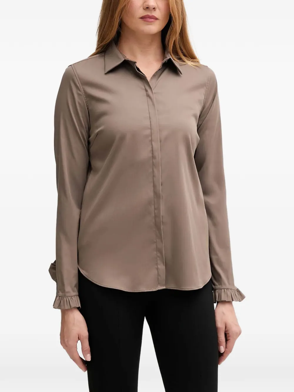 Рубашка Mattie с оборками на манжетах Mos Mosh, коричневый
Рубашка Mattie с оборками на манжетах Mos Mosh, коричневый