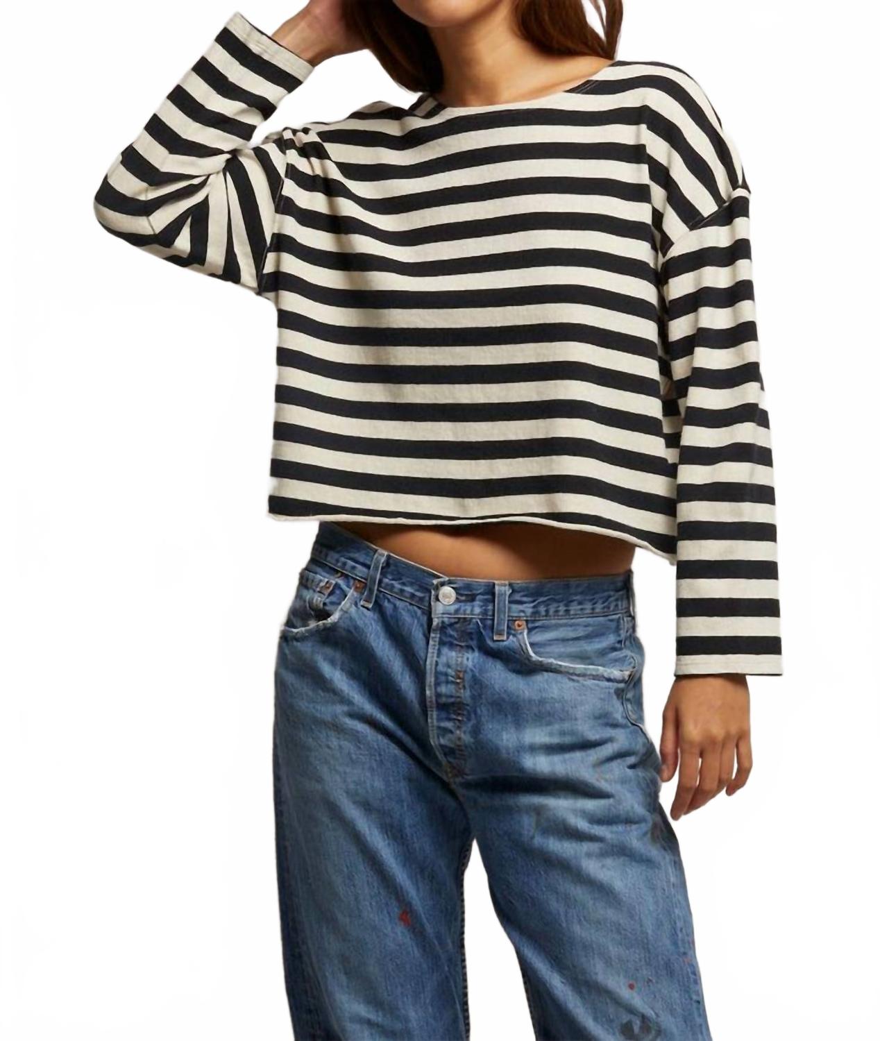 Длинный топ Taylor в черную полоску Perfectwhitetee, Black Natural Stripe
Длинный топ Taylor в черную полоску Perfectwhitetee, Black Natural Stripe