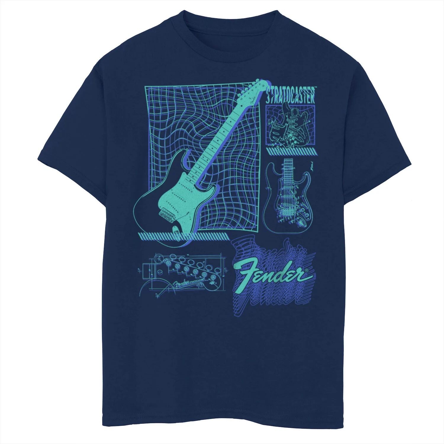 Футболка Fender Stratocaster с инфографической схемой для мальчиков 8–20 лет Licensed Character
Футболка Fender Stratocaster с инфографической схемой для мальчиков 8–20 лет Licensed Character