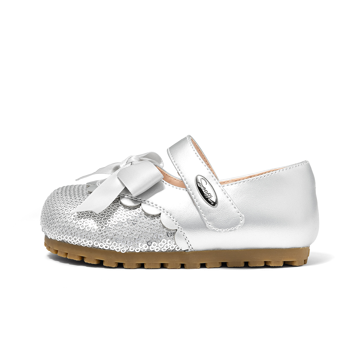 Дышащая детская кожаная обувь Princess Collection Snoffy, серебряный
Дышащая детская кожаная обувь Princess Collection Snoffy, серебряный