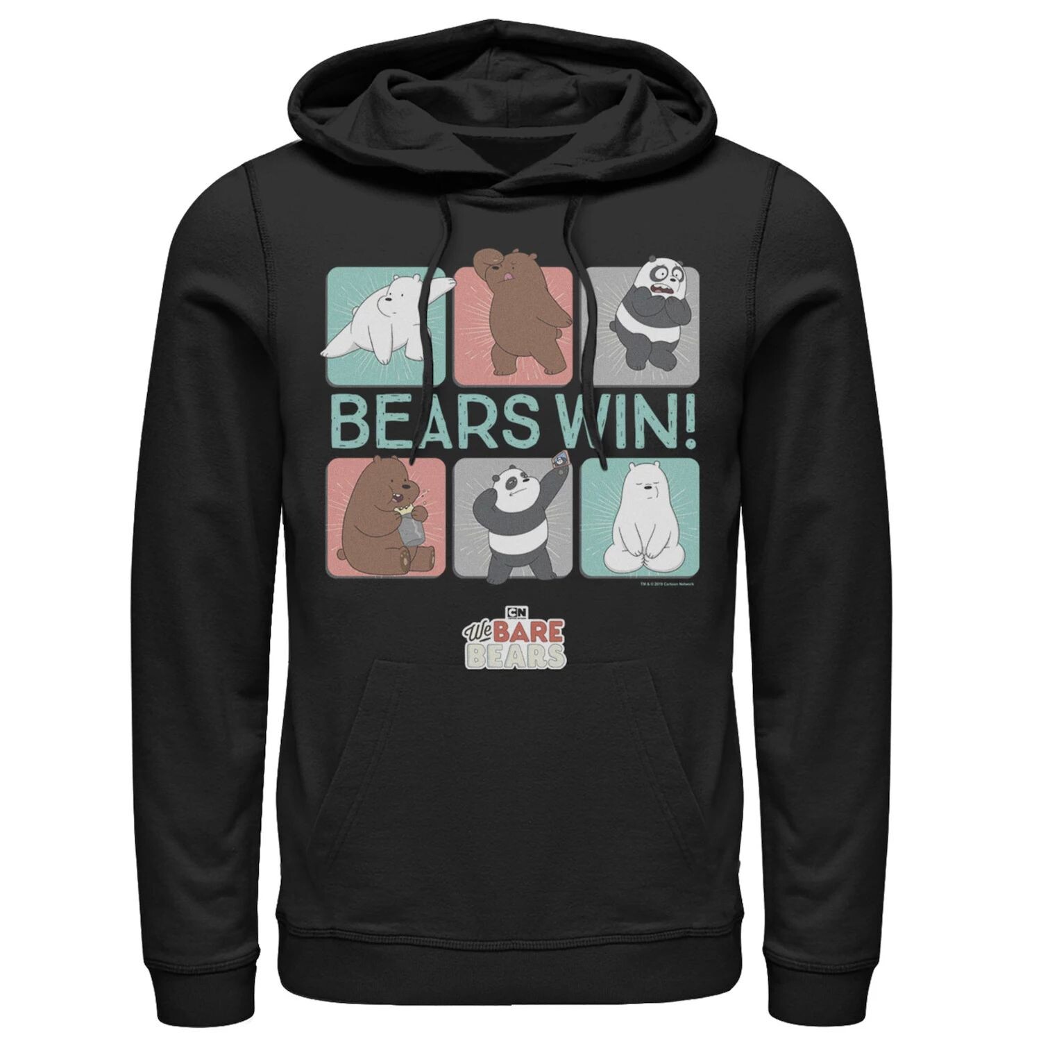 Мужская толстовка с капюшоном We Bare Bears Bears Win с вставками в виде персонажей Licensed Character 
Мужская толстовка с капюшоном We Bare Bears Bears Win с вставками в виде персонажей Licensed Character