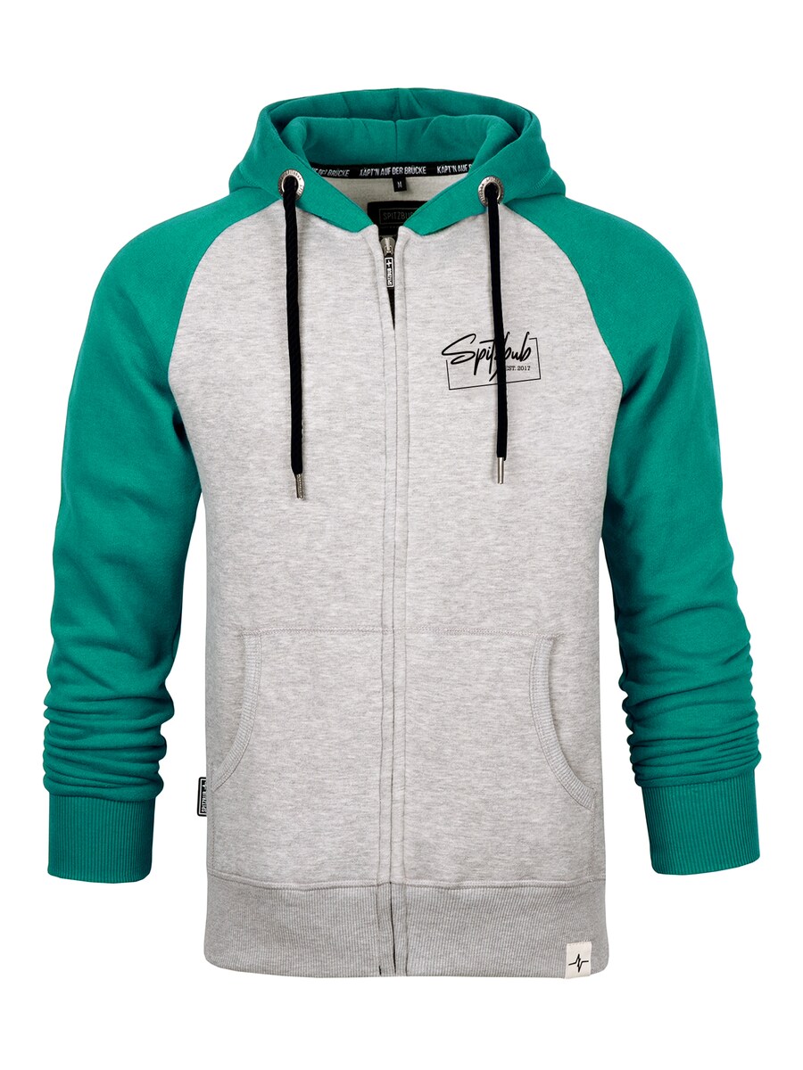 Толстовка с капюшоном на молнии SPITZBUB Oliver, светло-серый/изумрудный
Толстовка с капюшоном на молнии SPITZBUB Oliver, светло-серый/изумрудный