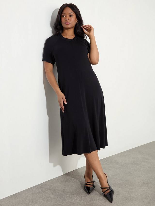 Платье с изогнутым рукавом реглан Live Unlimited, черный
Платье с изогнутым рукавом реглан Live Unlimited, черный