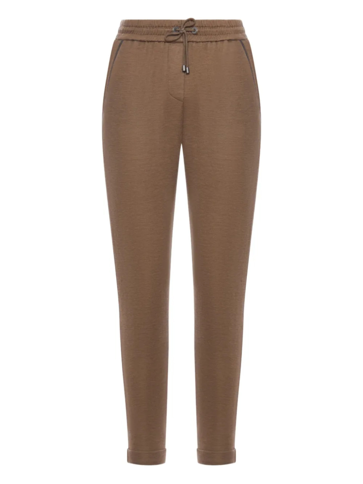 Зауженные брюки с завязкой на талии Brunello Cucinelli, коричневый
Зауженные брюки с завязкой на талии Brunello Cucinelli, коричневый