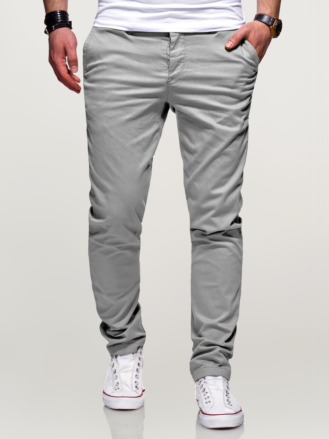 Тканевые брюки behype Chino Heritage, серый
Тканевые брюки behype Chino Heritage, серый