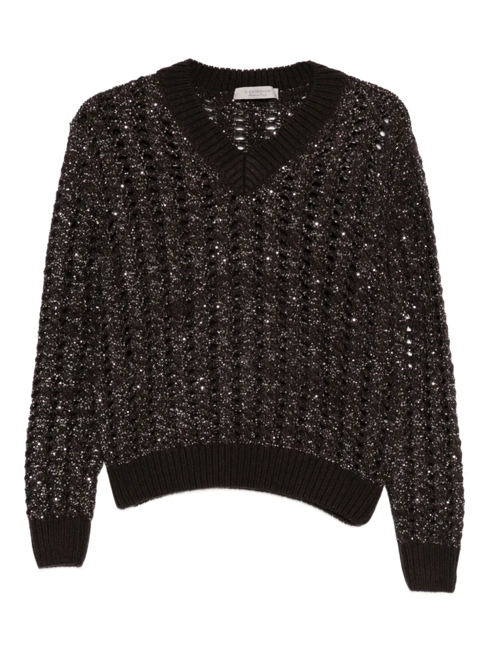 Свитер с V-образным вырезом D.Exterior, коричневый
Свитер с V-образным вырезом D.Exterior, коричневый