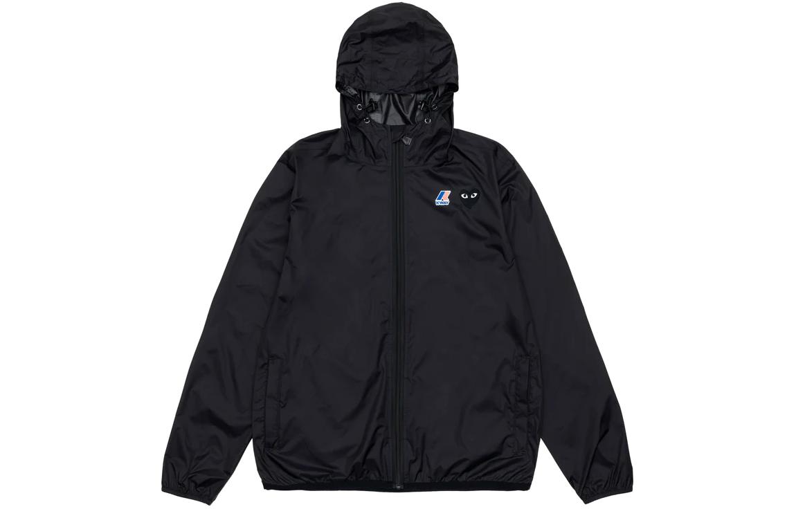 CDG Play Куртка K-Way Emblem, Black 
CDG Play Куртка K-Way Emblem, Black