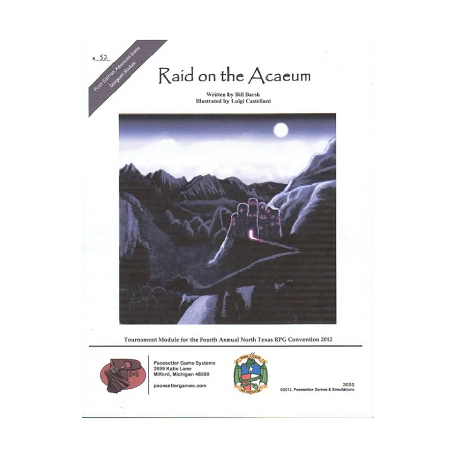 Raid on the Acaeum (North Texas RPG Con Tournament Edition), Tournament Series
Raid on the Acaeum (North Texas RPG Con Tournament Edition), Tournament Series