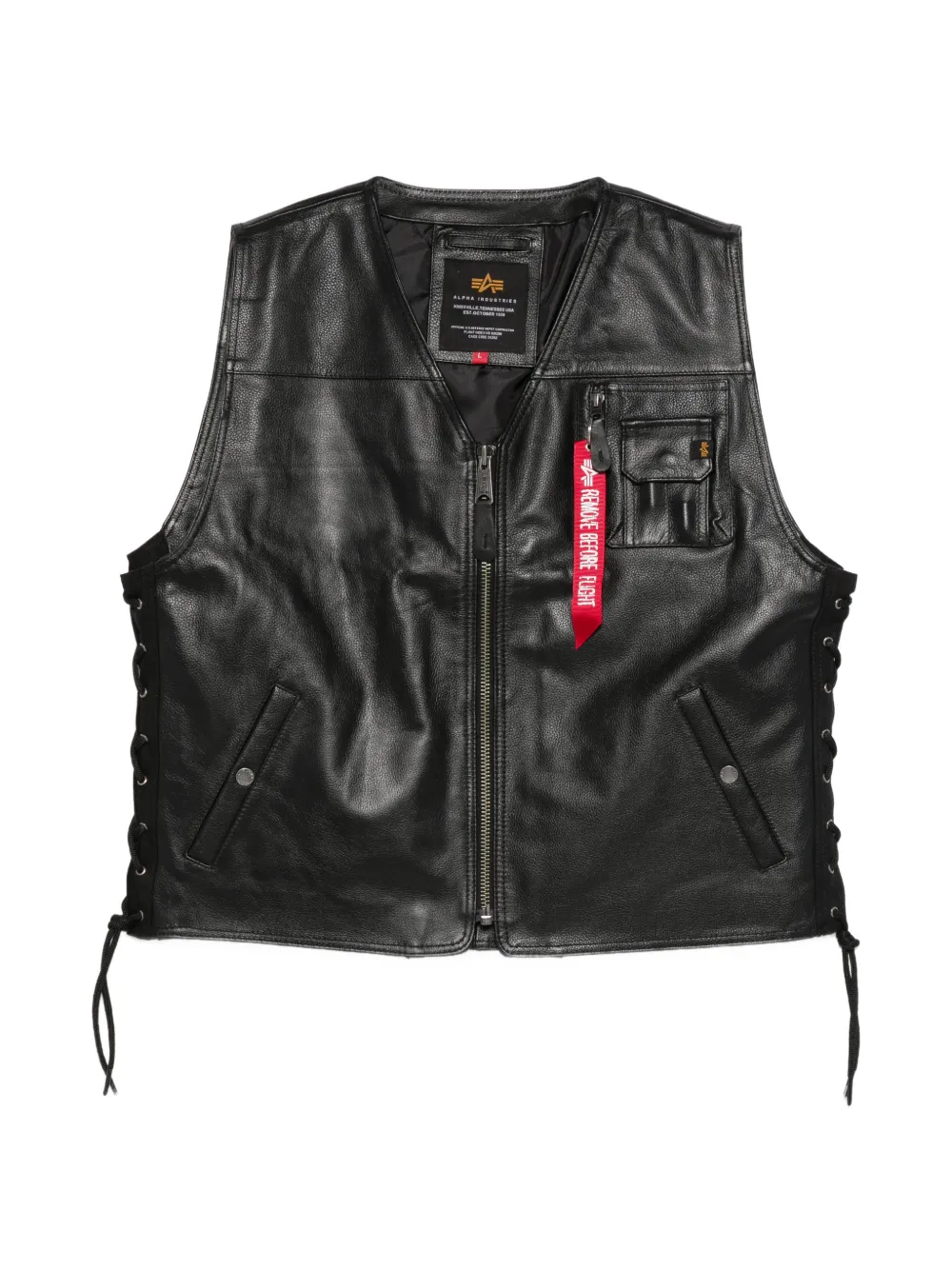 Кожаный жилет X-Force Alpha Industries, черный
Кожаный жилет X-Force Alpha Industries, черный