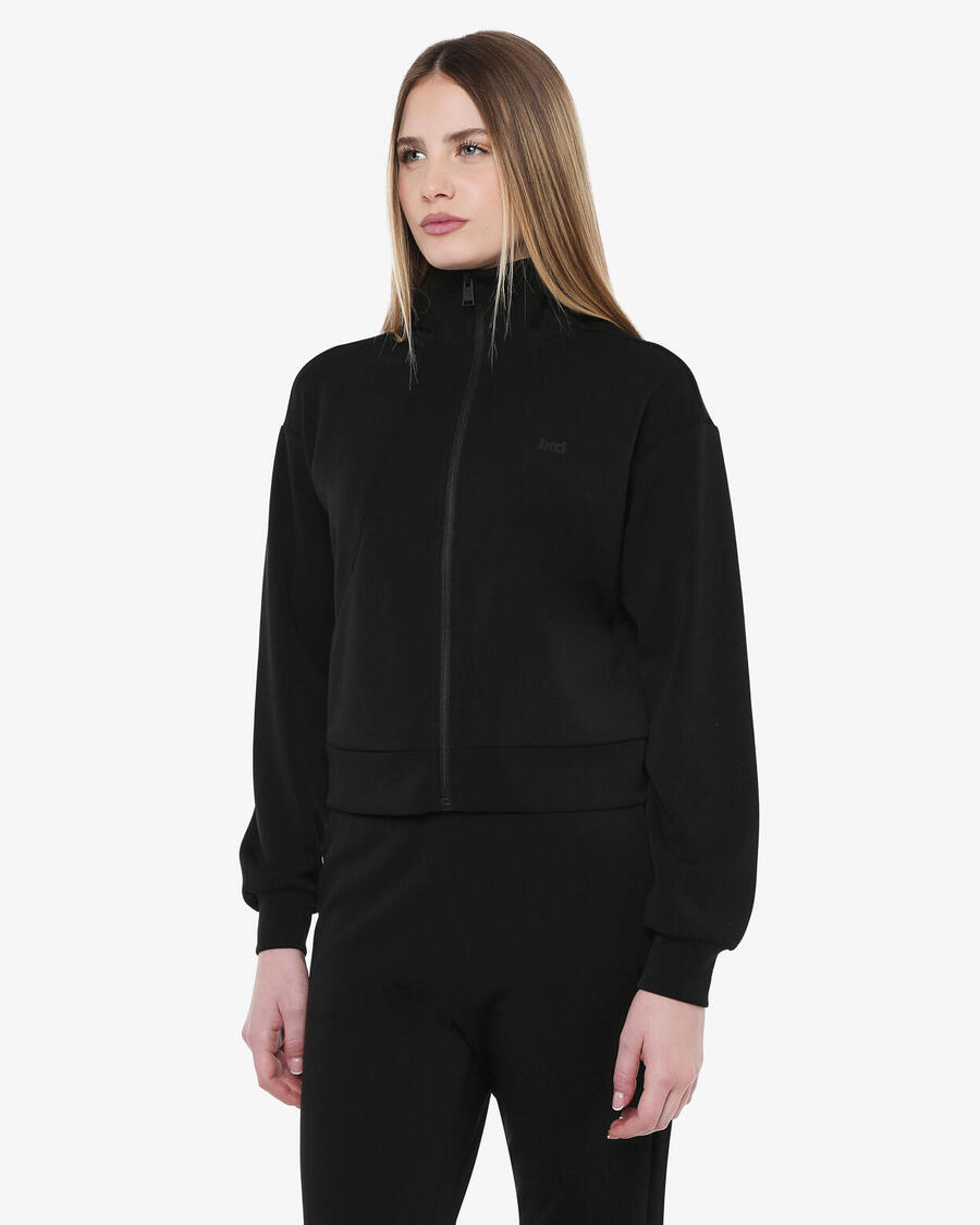 JAKED черная женская толстовка из синтетического материала для фитнеса
JAKED черная женская толстовка из синтетического материала для фитнеса