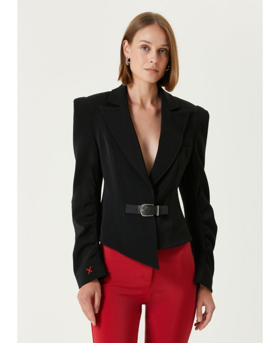 Женский приталенный блейзер из шерстяной смеси PCFG, Jet black
Женский приталенный блейзер из шерстяной смеси PCFG, Jet black