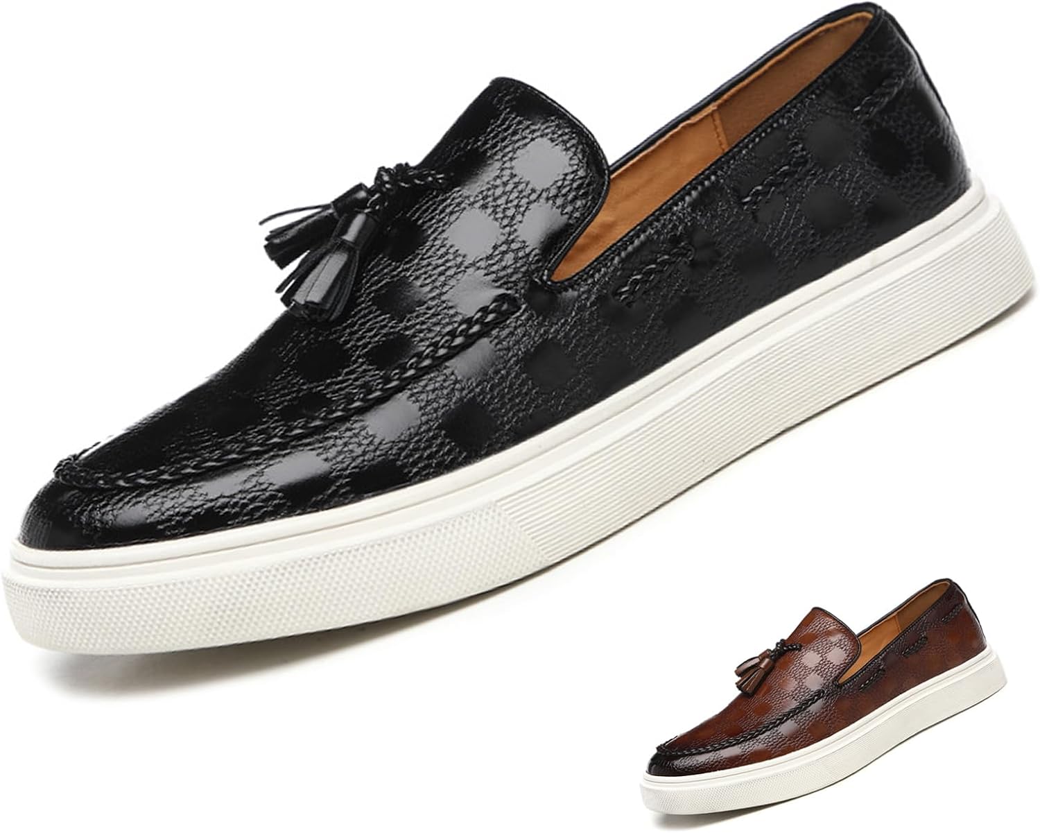 Мужские лоферы Optigard с кисточками, кожаные, модные, повседневные, мягкие и удобные, без шнурков, стильные туфли-слипперы, формальные, для вечеринок, свадебные, черный
Мужские лоферы Optigard с кисточками, кожаные, модные, повседневные, мягкие и удобные, без шнурков, стильные туфли-слипперы, формальные, для вечеринок, свадебные, черный