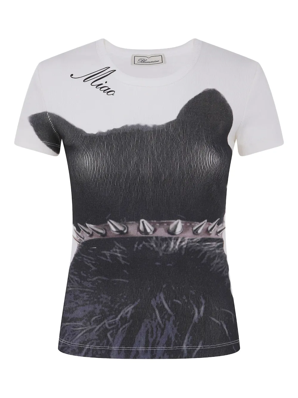 Футболка с принтом кота в рубчик BLUMARINE, черный
Футболка с принтом кота в рубчик BLUMARINE, черный