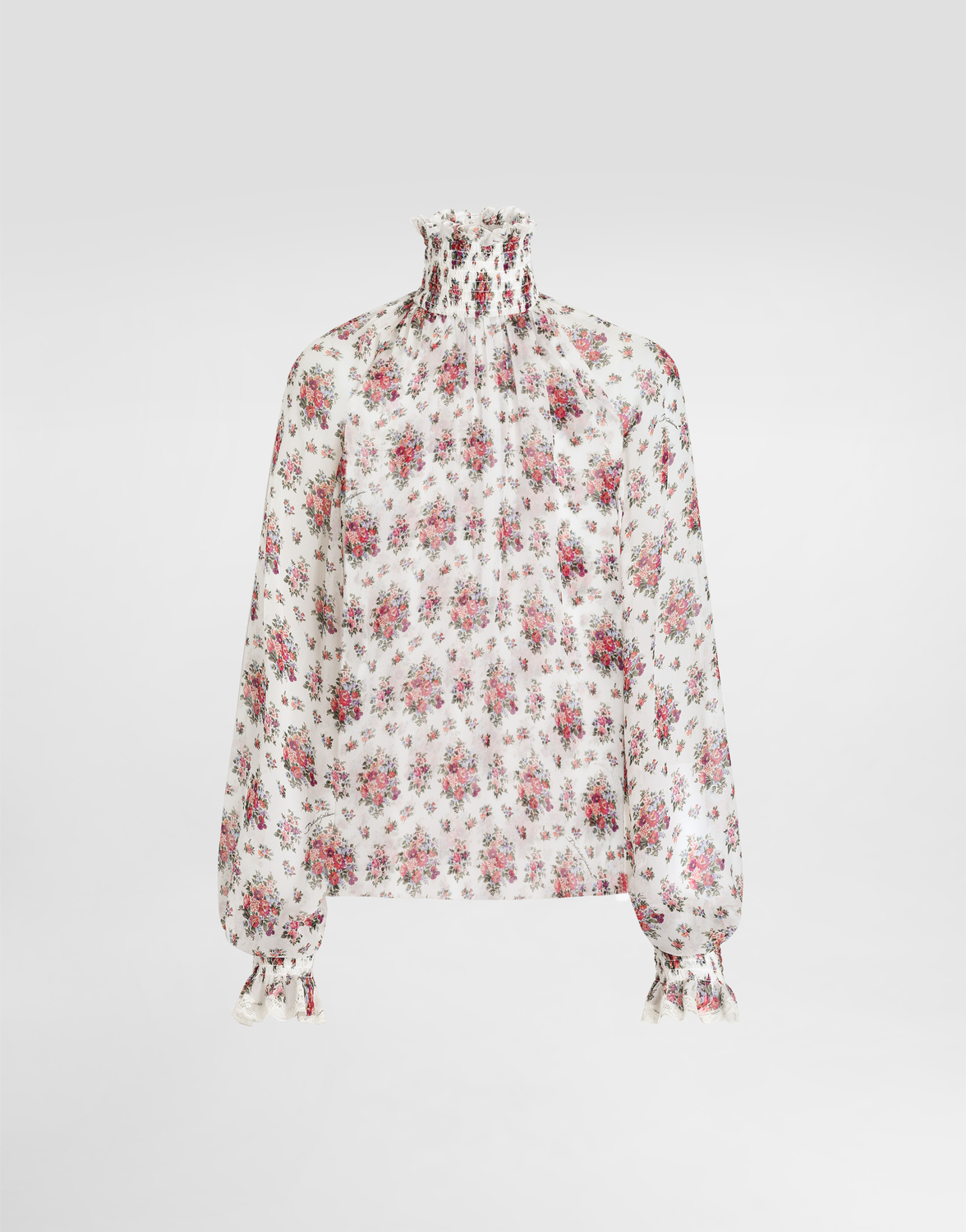 Шифоновый топ с принтом в виде маленьких цветочных букетов DOLCE & GABBANA, мультиколор
Шифоновый топ с принтом в виде маленьких цветочных букетов DOLCE & GABBANA, мультиколор