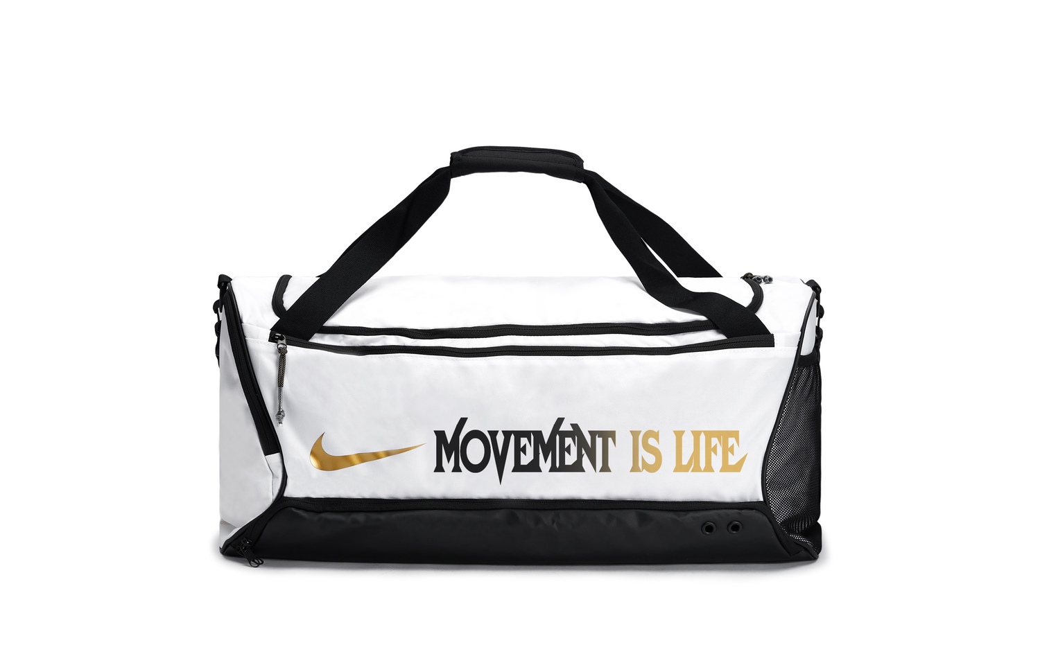 Nike Тканевая дорожная сумка спортивная сумка для трубы унисекс черная белая, Two-Tone Letter
Nike Тканевая дорожная сумка спортивная сумка для трубы унисекс черная белая, Two-Tone Letter