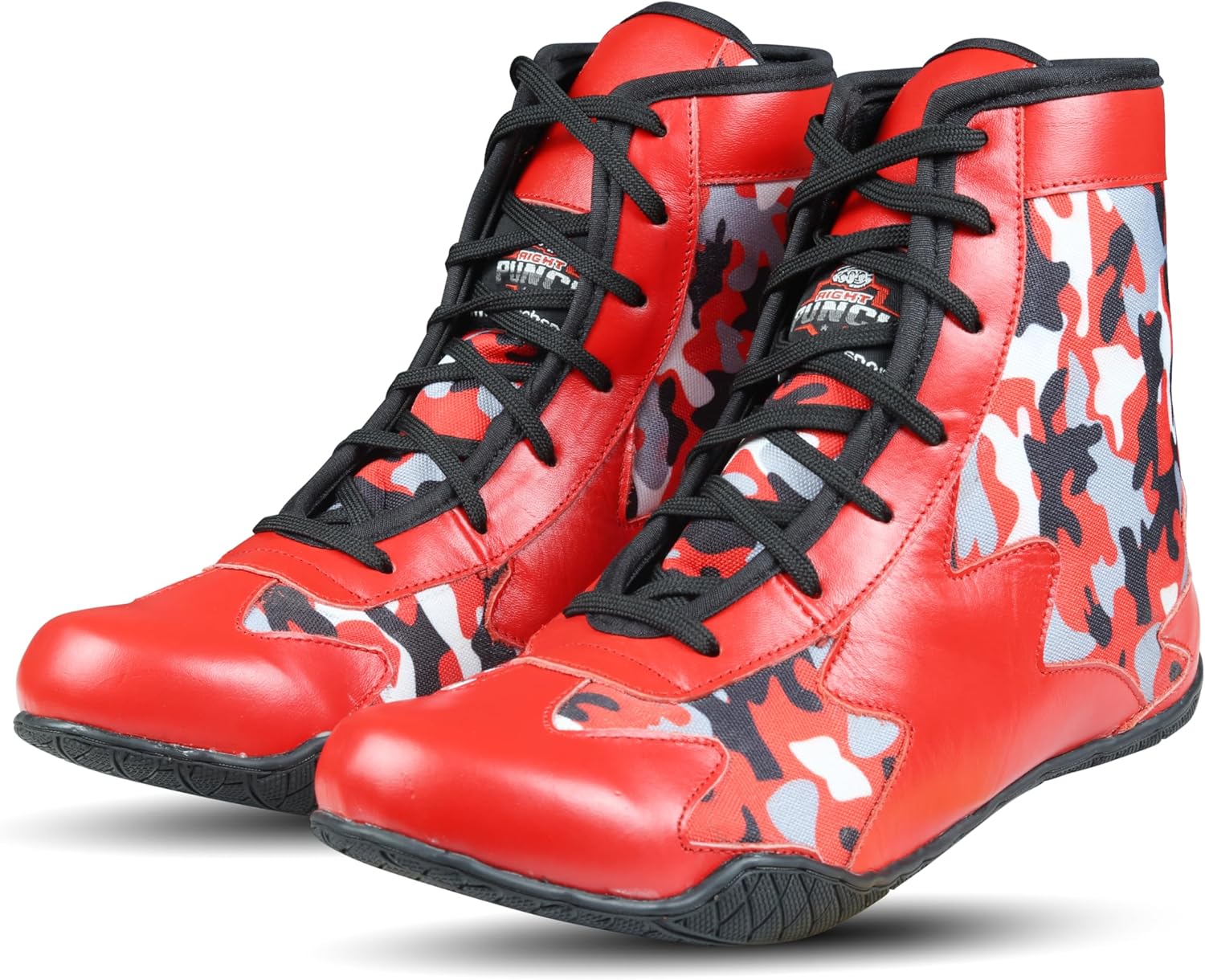 Мужские ботинки для бокса и борьбы - премиум-кожа, поддержка щиколотки, противоскользящая подошва (черный камуфляж, синий камуфляж, красный камуфляж) Right Punch
Мужские ботинки для бокса и борьбы - премиум-кожа, поддержка щиколотки, противоскользящая подошва (черный камуфляж, синий камуфляж, красный камуфляж) Right Punch