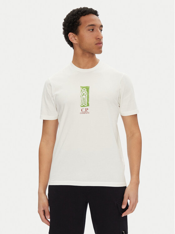 Футболка обычного кроя 18CMTS310A005431G C.P. Company, белый 
Футболка обычного кроя 18CMTS310A005431G C.P. Company, белый
