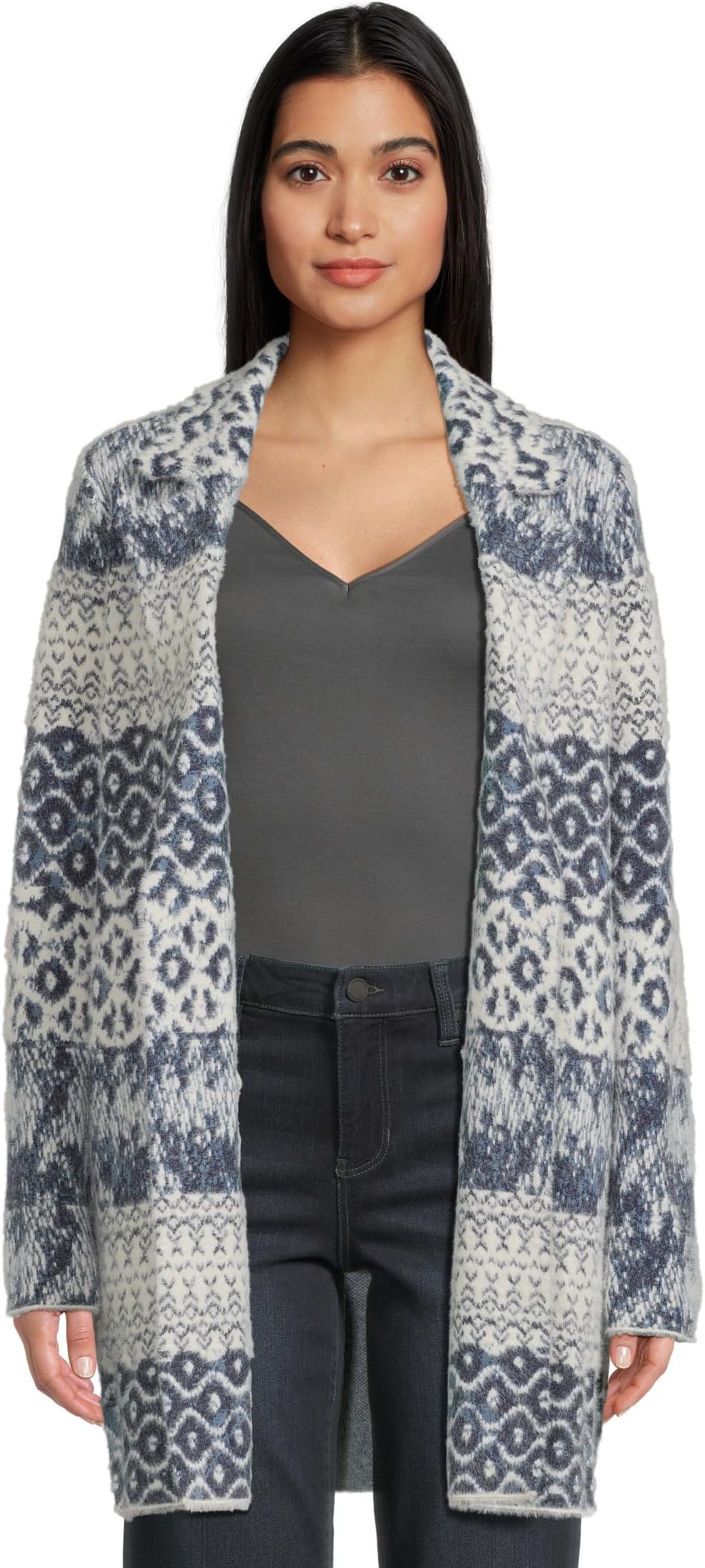 Свитер Liverpool Los Angeles Women's Long Sleeve Open Front Sweater Coatigan, Navy Shibori Mix Texture
Свитер Liverpool Los Angeles Women's Long Sleeve Open Front Sweater Coatigan, Navy Shibori Mix Texture