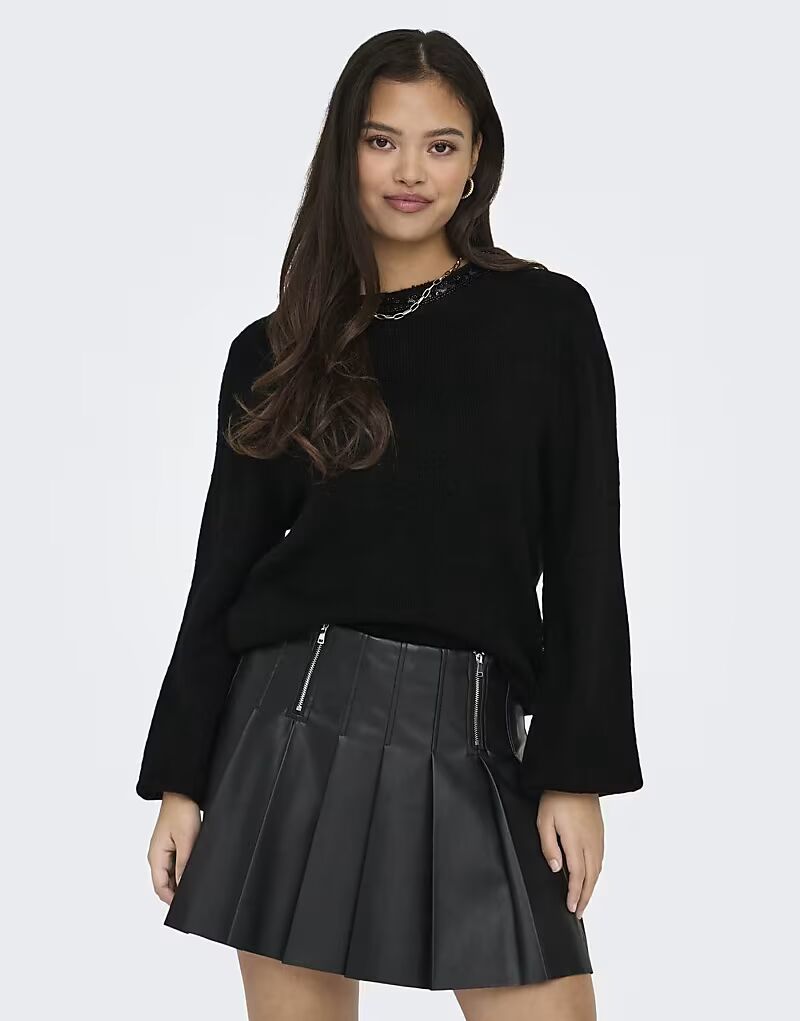 ONLY Вязаный свитер черного цвета
ONLY Вязаный свитер черного цвета