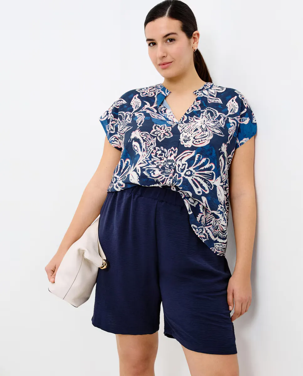 Блузка с короткими рукавами и принтом Couchel, синий
Блузка с короткими рукавами и принтом Couchel, синий