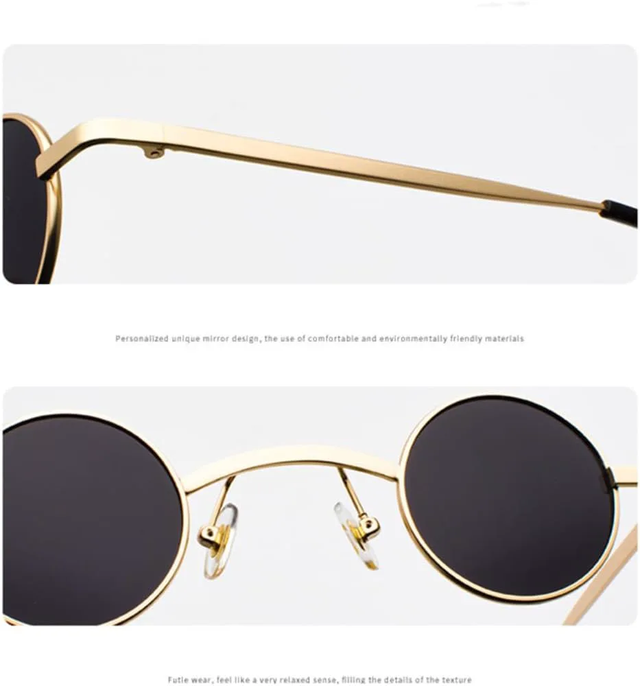 Солнцезащитные очки в стиле ретро-рок-панк с широкой переносицей, классические, маленькие, круглые, прозрачные, с защитой от УФ-излучения UV400 UATXTAU, 10
Солнцезащитные очки в стиле ретро-рок-панк с широкой переносицей, классические, маленькие, круглые, прозрачные, с защитой от УФ-излучения UV400 UATXTAU, 10