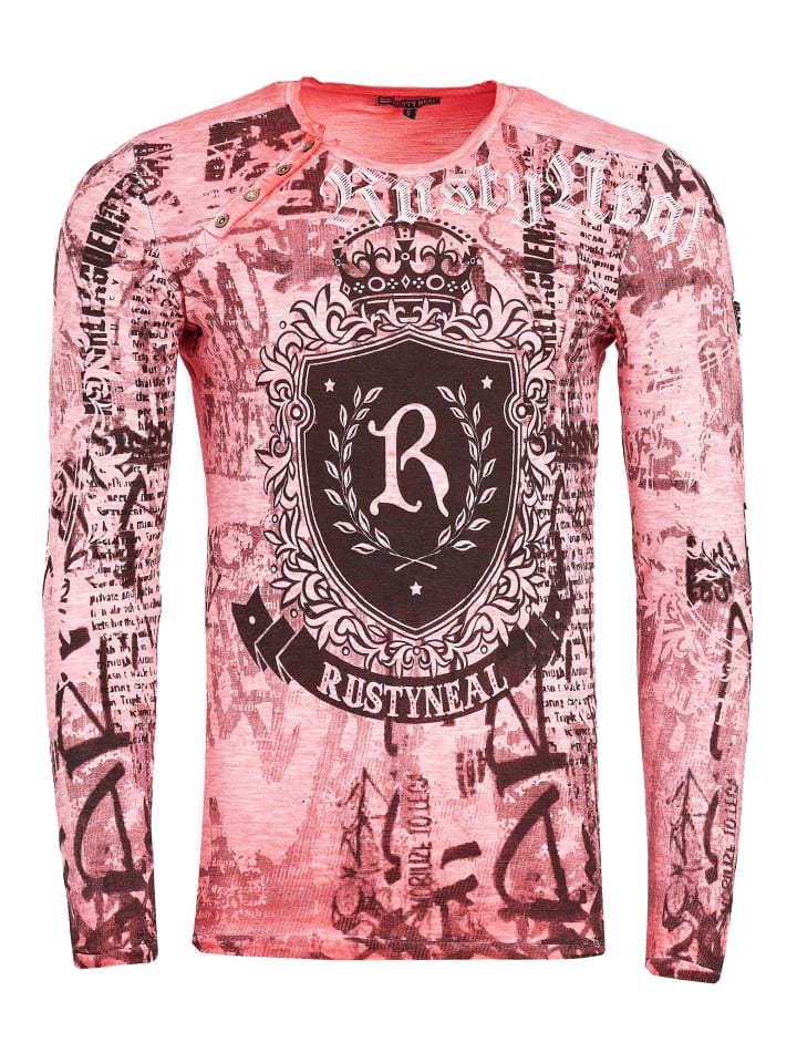 Рубашка с длинными рукавами и принтом кораллового цвета Rusty Neal
Рубашка с длинными рукавами и принтом кораллового цвета Rusty Neal