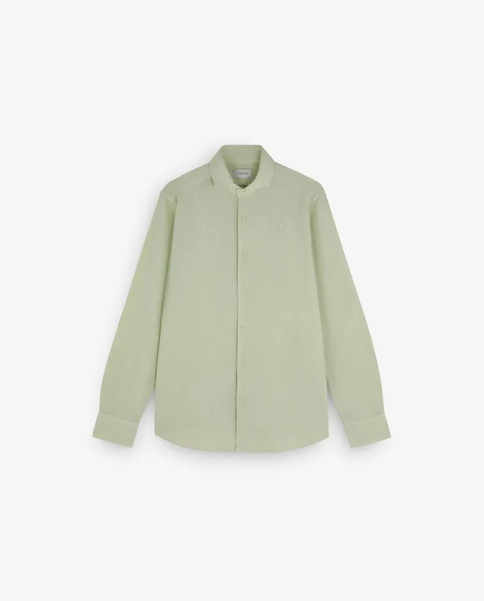 Мужская рубашка классического кроя с длинным рукавом из льна Scalpers, светло-зеленый
Мужская рубашка классического кроя с длинным рукавом из льна Scalpers, светло-зеленый