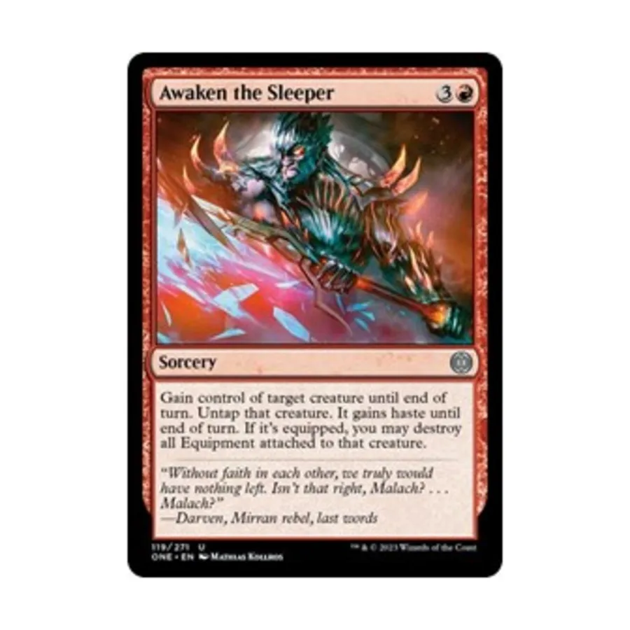 CCG Разбудить спящего (U), MTG - Phyrexia: All Will Be One
CCG Разбудить спящего (U), MTG - Phyrexia: All Will Be One