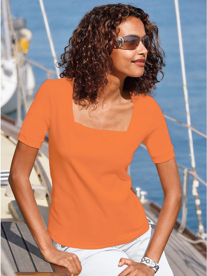 Рубашка с короткими рукавами оранжевого цвета WITT WEIDEN
Рубашка с короткими рукавами оранжевого цвета WITT WEIDEN