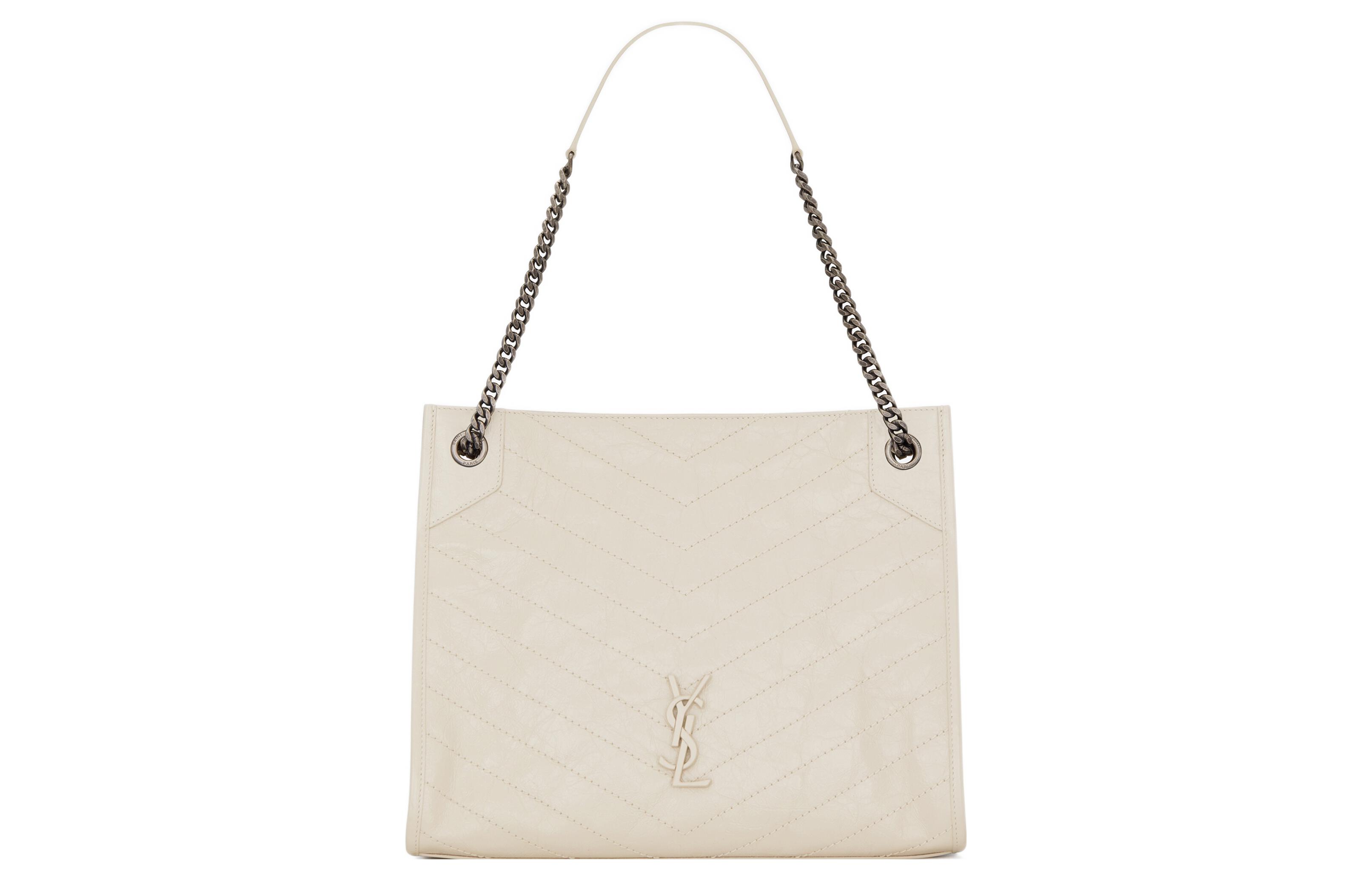 Сумка-шоппер Niki из телячьей кожи, женская винтажная белая SAINT LAURENT
Сумка-шоппер Niki из телячьей кожи, женская винтажная белая SAINT LAURENT