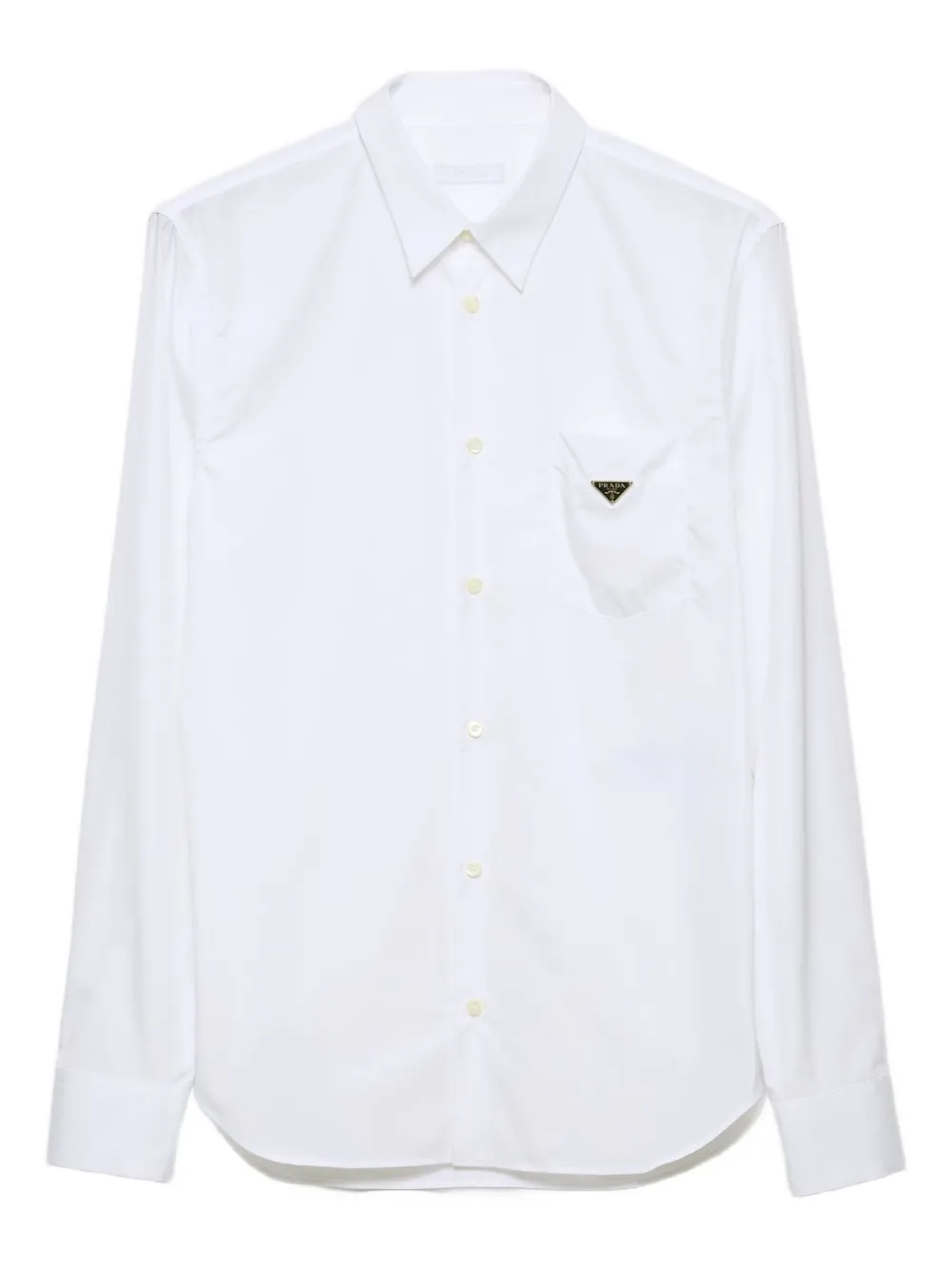 Рубашка с накладными карманами Prada, белый
Рубашка с накладными карманами Prada, белый