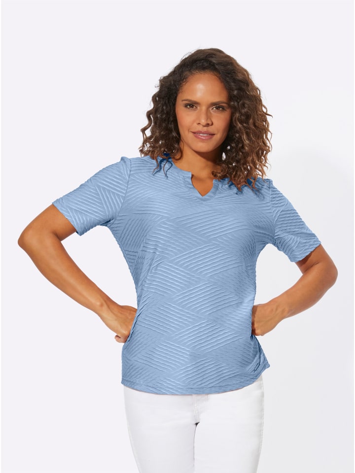 Рубашка с короткими рукавами цвета ледяной синевы WITT WEIDEN
Рубашка с короткими рукавами цвета ледяной синевы WITT WEIDEN