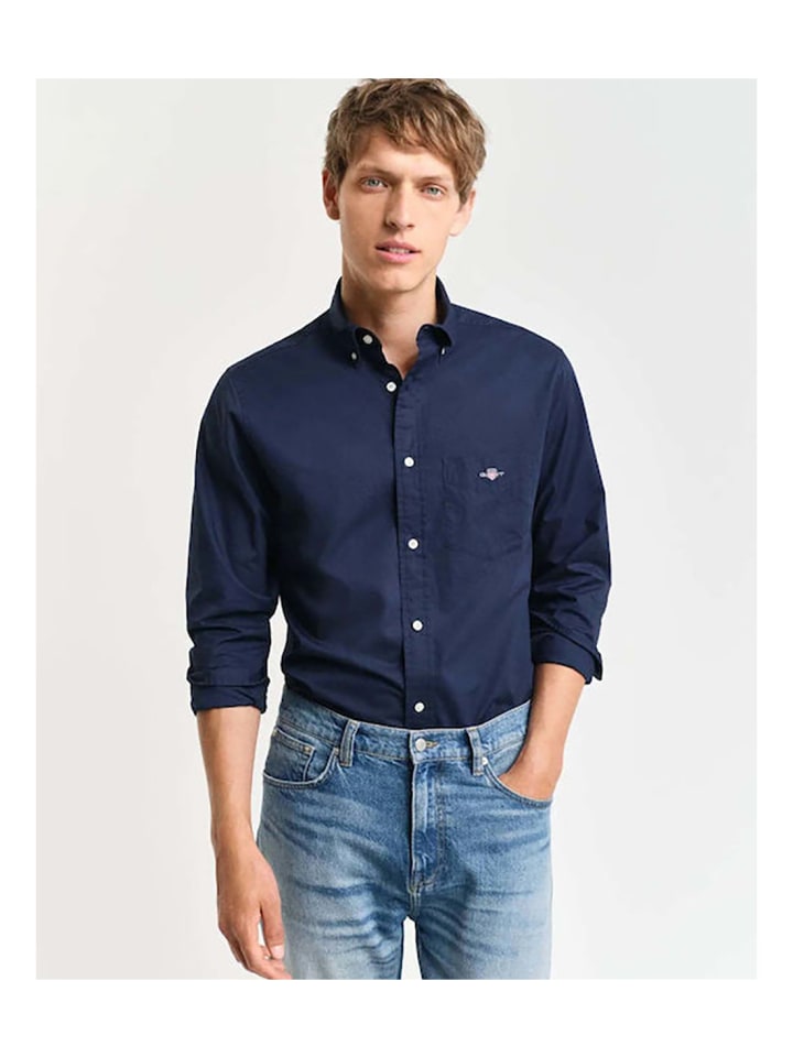 Рубашка синего цвета Gant
Рубашка синего цвета Gant