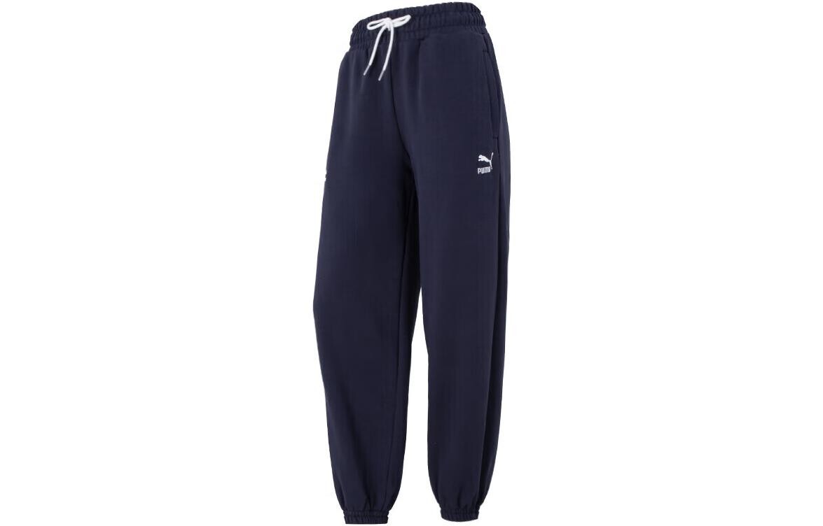 Трикотажные спортивные штаны женские темно-синие Puma
Трикотажные спортивные штаны женские темно-синие Puma