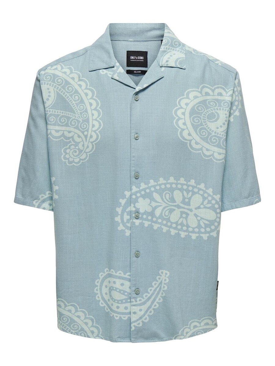 Рубашка на пуговицах Comfort fit Only & Sons Austin, светло-синий 
Рубашка на пуговицах Comfort fit Only & Sons Austin, светло-синий