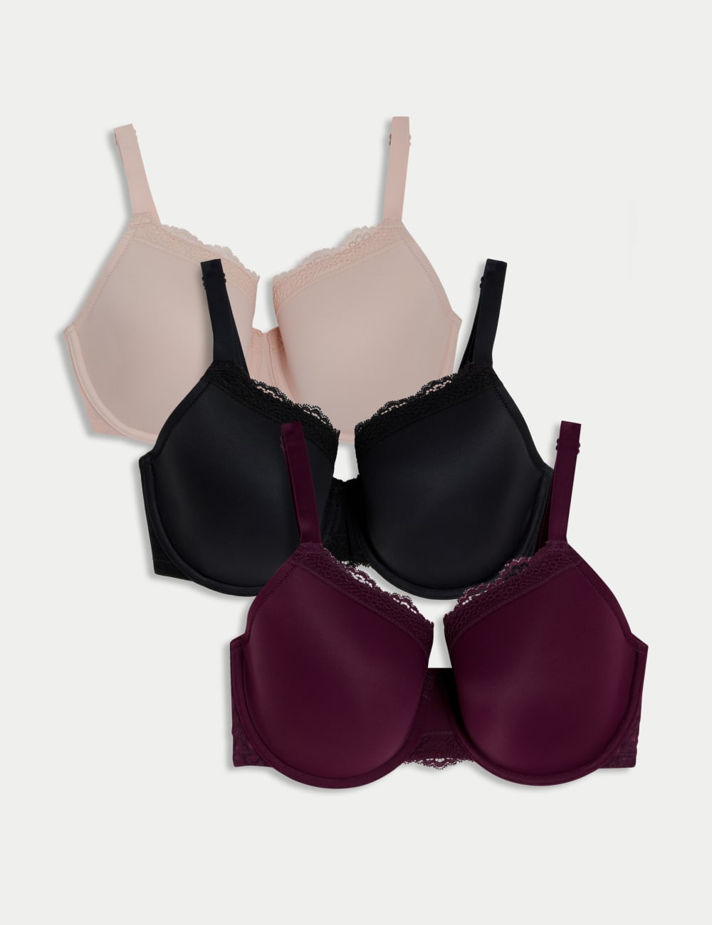 3-х парный бюстгальтер с полной чашкой на косточках FH Marks & Spencer, цвет Blackcurrant
3-х парный бюстгальтер с полной чашкой на косточках FH Marks & Spencer, цвет Blackcurrant