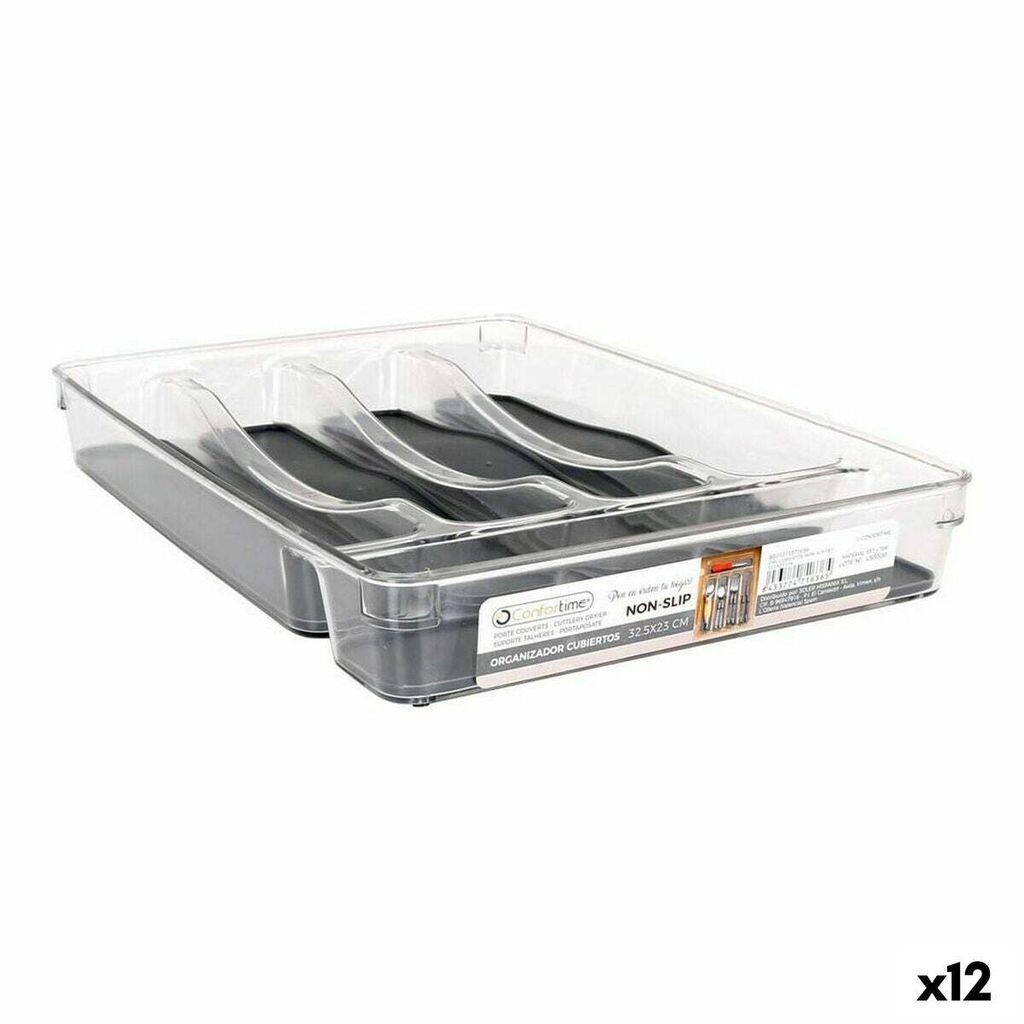 Лоток для столовых приборов Confortime Non Slip Pet 32,5 x 23 x 4,5 см (12 шт.)
Лоток для столовых приборов Confortime Non Slip Pet 32,5 x 23 x 4,5 см (12 шт.)