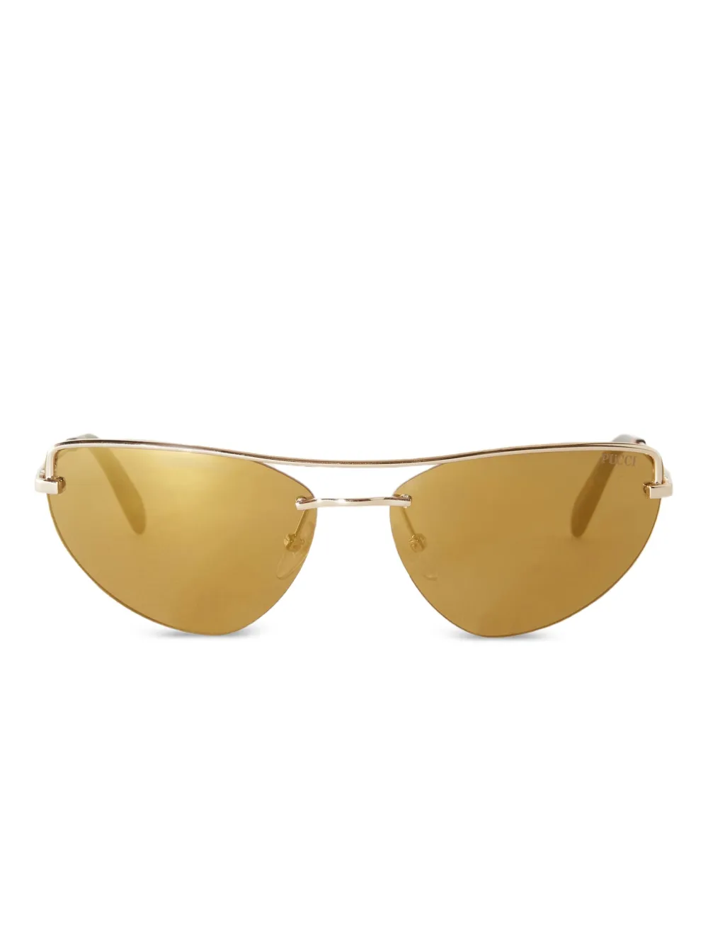 Солнцезащитные очки в оправе 'кошачий глаз' Pucci, золотистый
Солнцезащитные очки в оправе 'кошачий глаз' Pucci, золотистый
