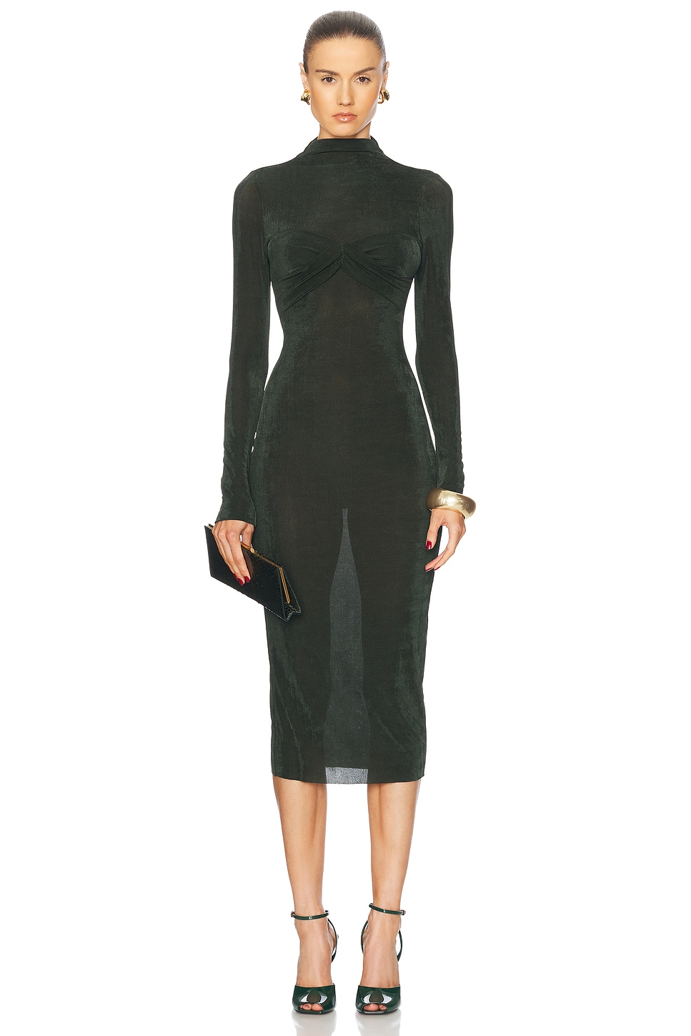 Платье миди Bailey SER.O.YA, цвет Forest Green 
Платье миди Bailey SER.O.YA, цвет Forest Green