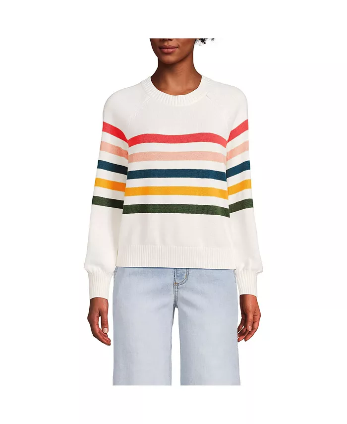 Женский свитер Drifter Easy Fit с рукавами реглан Lands' End, белый
Женский свитер Drifter Easy Fit с рукавами реглан Lands' End, белый