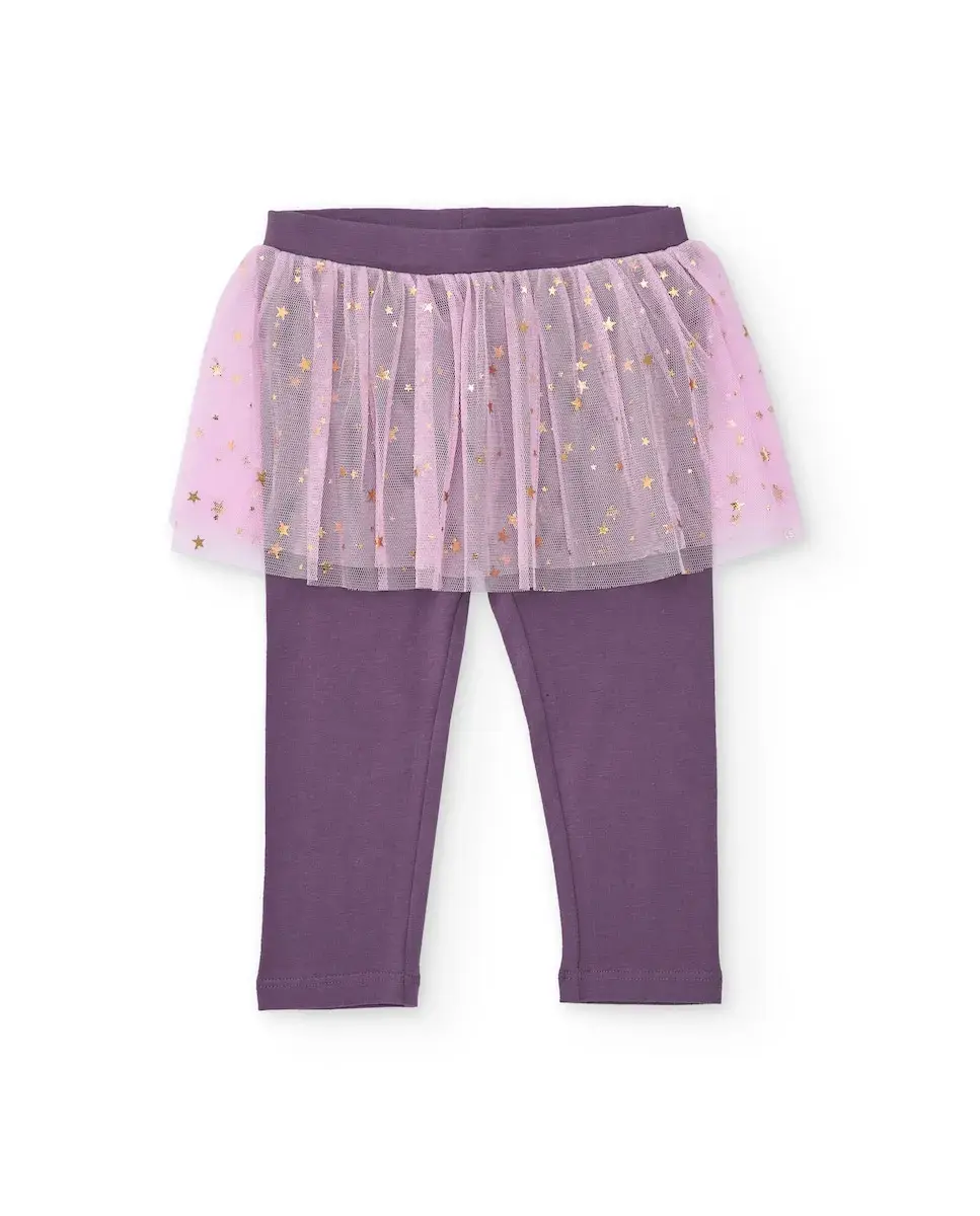 Фиолетовые детские колготки с розовой юбкой из тюля и звездными деталями Tuc tuc
Фиолетовые детские колготки с розовой юбкой из тюля и звездными деталями Tuc tuc