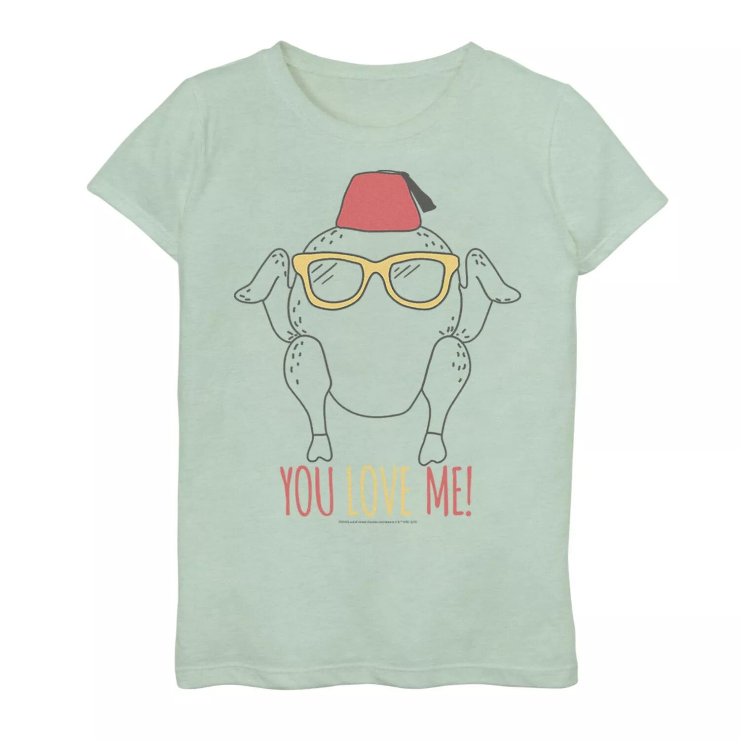 Футболка с рисунком Friends Turkey You Love Me для девочек 7–16 лет Licensed Character, светло-зеленый
Футболка с рисунком Friends Turkey You Love Me для девочек 7–16 лет Licensed Character, светло-зеленый