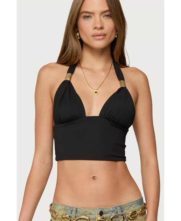 Женский топ Aiva с открытой спиной и глубоким вырезом Edikted, черный
Женский топ Aiva с открытой спиной и глубоким вырезом Edikted, черный