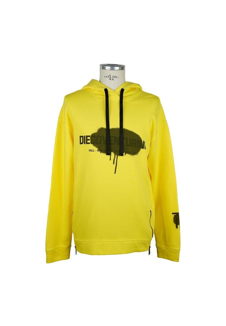 Хлопковая толстовка с капюшоном и молниями по бокам Diego Venturino, желтый
Хлопковая толстовка с капюшоном и молниями по бокам Diego Venturino, желтый