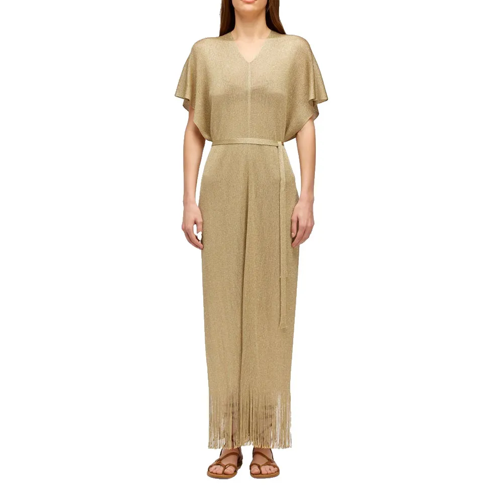 Платье Sundek Long kaftan with v-neck long, золотой
Платье Sundek Long kaftan with v-neck long, золотой