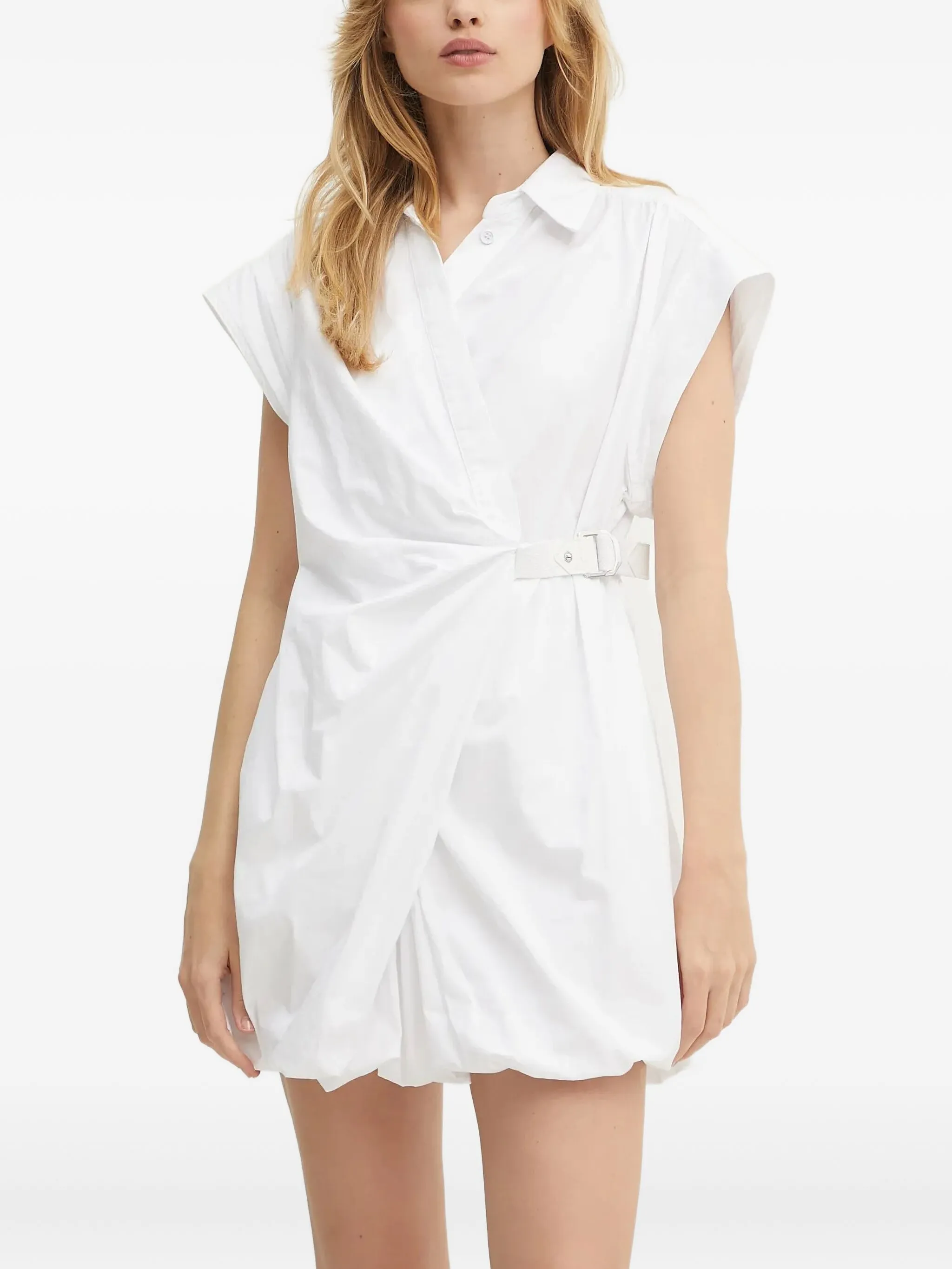 Платье-рубашка мини с перекрестными бретелями Pinko, белый
Платье-рубашка мини с перекрестными бретелями Pinko, белый