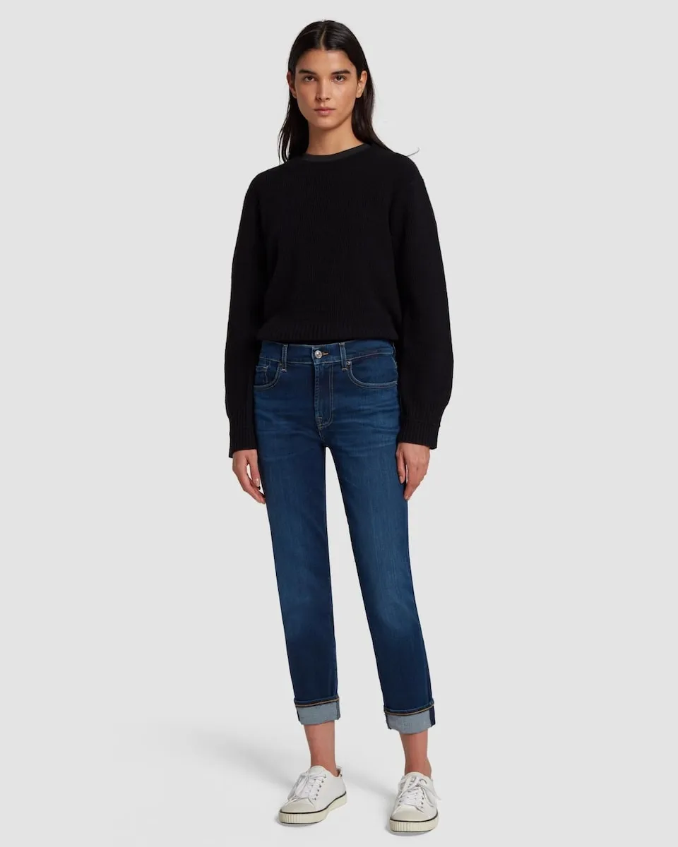 Женские свободные узкие джинсы со средней посадкой 7 For all mankind, тёмно-синий
Женские свободные узкие джинсы со средней посадкой 7 For all mankind, тёмно-синий