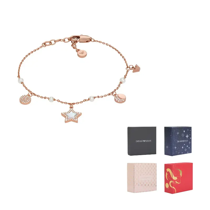 EMPORIO ARMANI Браслет из латуни с розовым золотым покрытием Station
EMPORIO ARMANI Браслет из латуни с розовым золотым покрытием Station