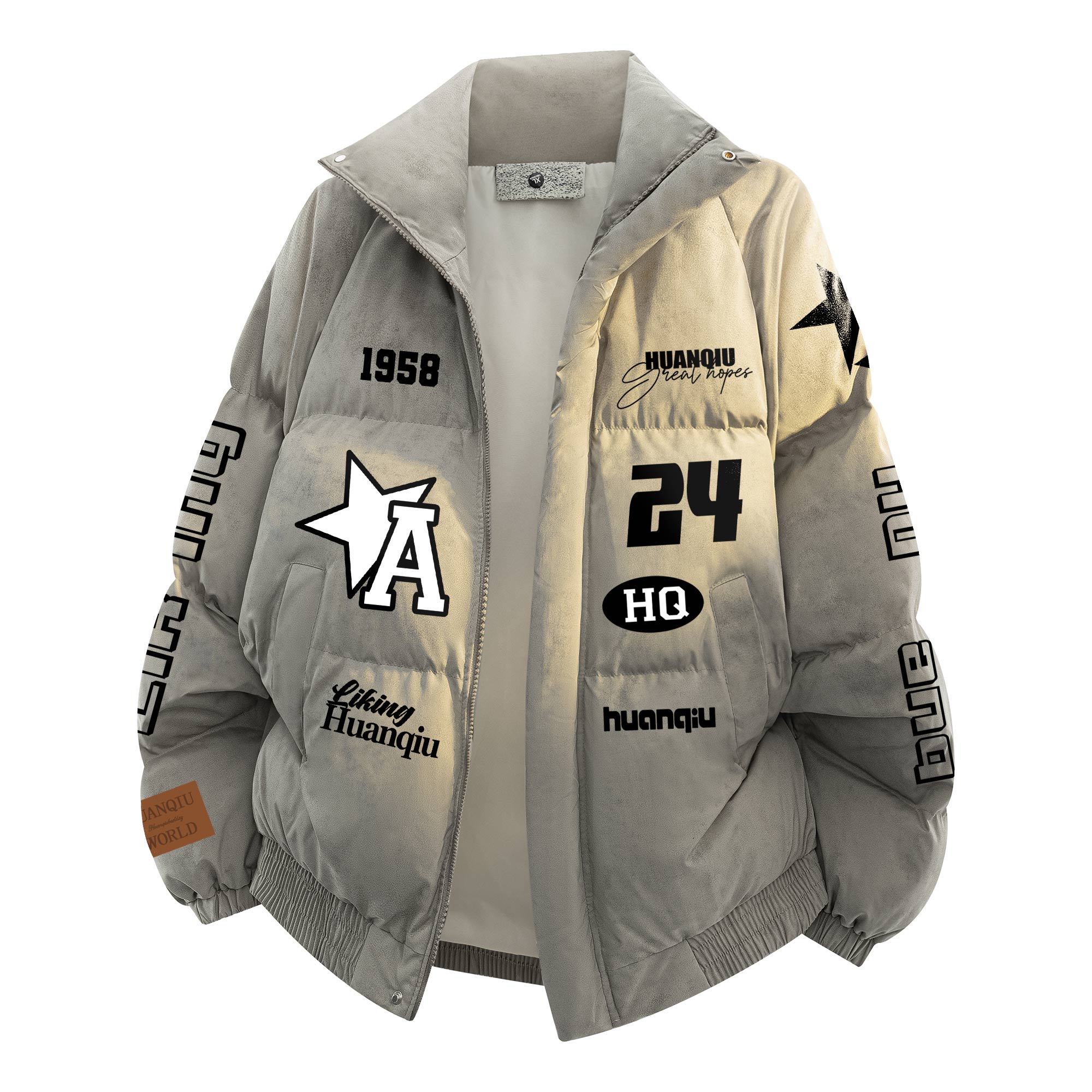 Пуховик Unisex Stand Collar утепленный стеганый HUANQIU, camel
Пуховик Unisex Stand Collar утепленный стеганый HUANQIU, camel