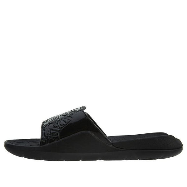 Тапочки hydro 7 slide 'triple black' Air Jordan, черный 
Тапочки hydro 7 slide 'triple black' Air Jordan, черный